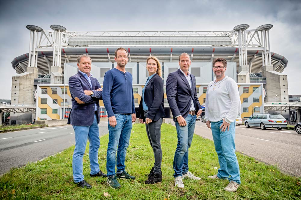 Het PDA-team: v.l.n.r.
              Henk van Raan - Project Director 
              Hein Steer - Facilities 
              Claire Sleijffers - Communication 
              Marco Gerrese - Public Affairs 
              Frank de Leeuw - Secretary
              Josine Rienks - Commercial Affairs/Stakeholders (not shown)